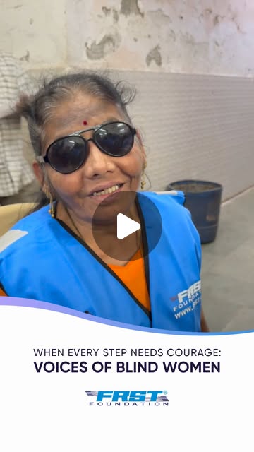Original FRST Instagram poster: voices of blind women.
