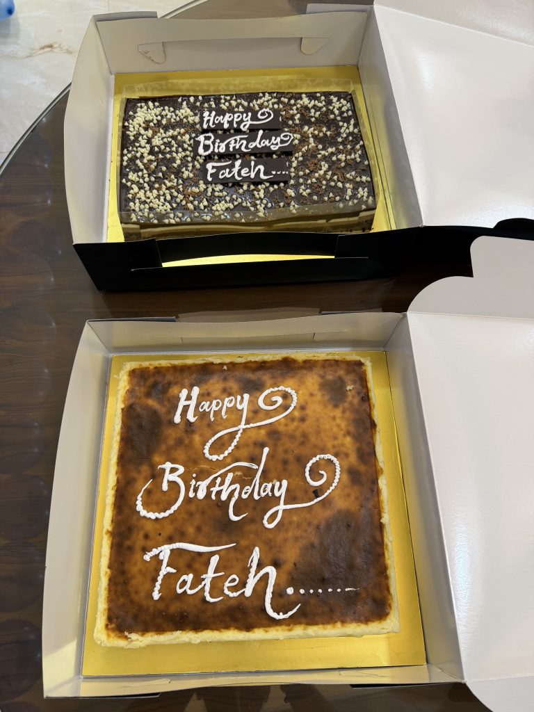 Birthday cakes prepared for the celebration at NSD Industrial Home.
