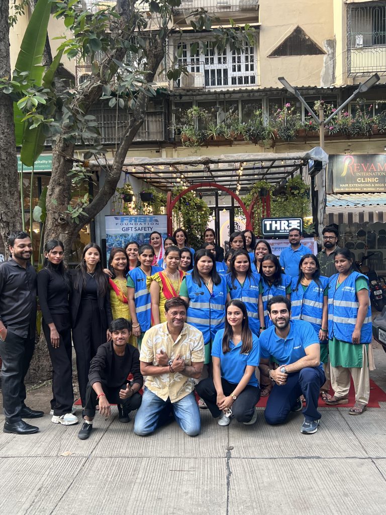 Participants and the FRST team outside THREE by Subby after the salon outing.